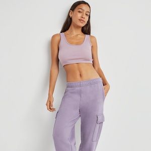 Aritzia TNA cropped rib top